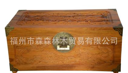 花梨色 龍鳳呈祥 首飾收納盒大容量百寶箱木質(zhì)盒子80cm